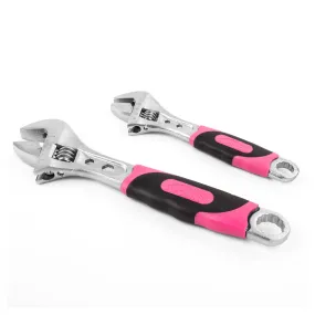 2 Adjustable Wrenches - Pink - DT5007P