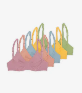 5 Pack of Underwire Bras - Organic