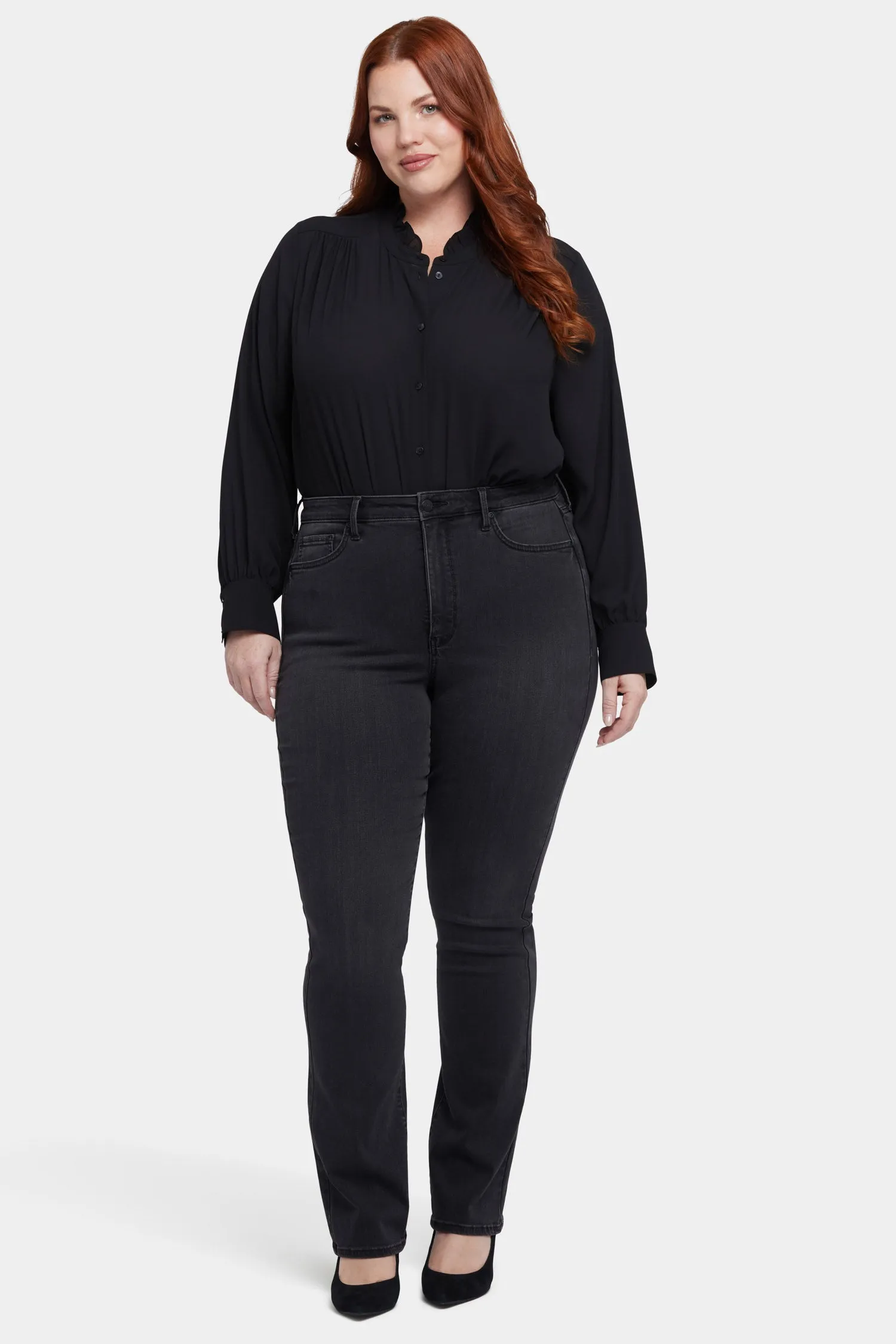 Billie Mini Bootcut Jeans In Plus Size - Crosswinds