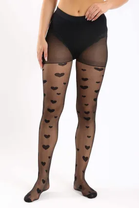 Heart Shaped Pantyhose