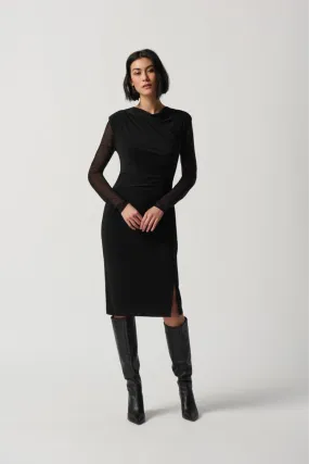 Joseph Ribkoff Black Long Sleeved Mesh Cover Up