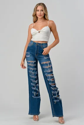 LM-039 WIDE LEG JEANS INDIGO