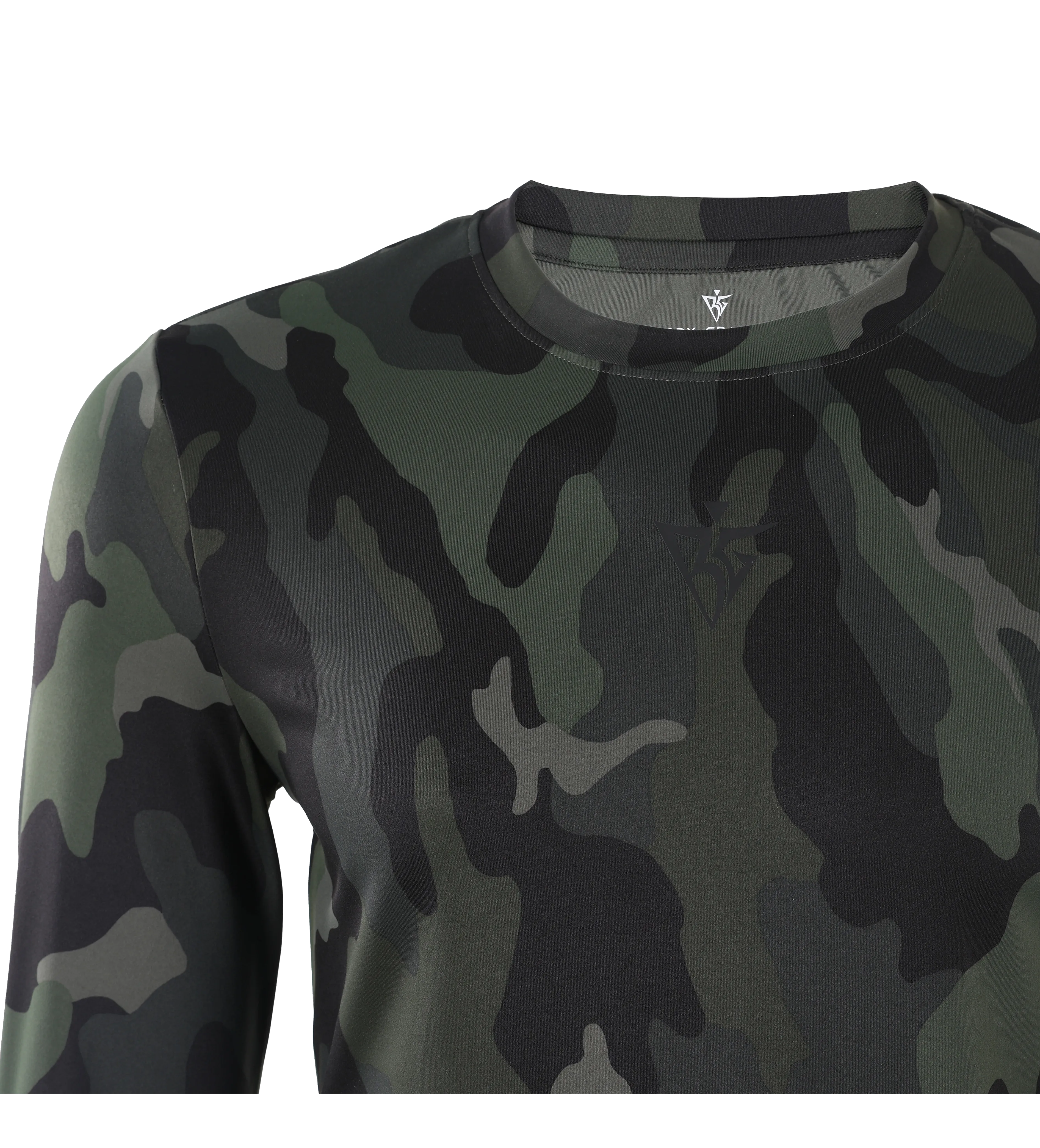 Men's Long Sleeves Camouflage Muscle Shirt