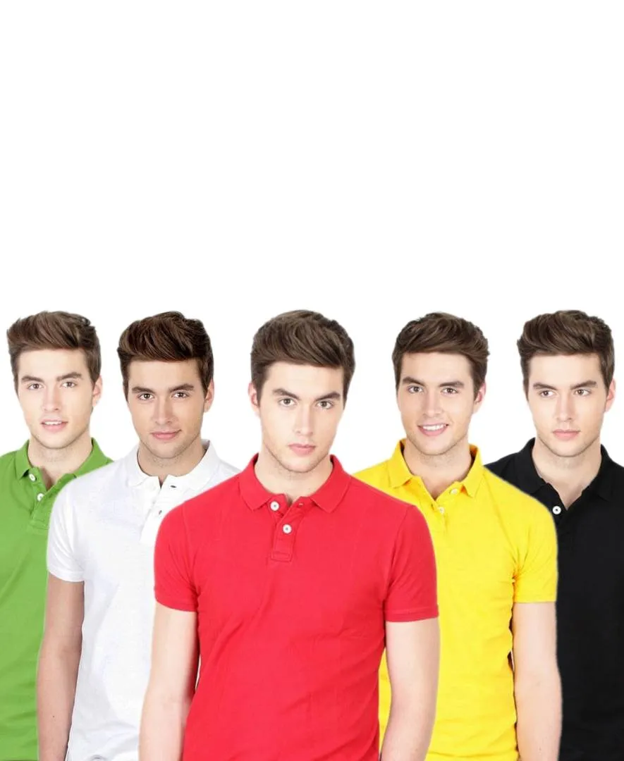 Pack Of 5 Men's  Polo-T Shirt