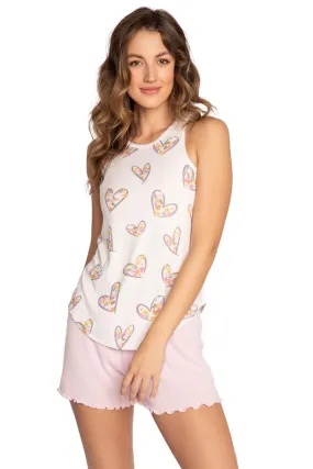 PJ Salvage A Heart Full of Daisies Tank Top RHHDTK-IVORY