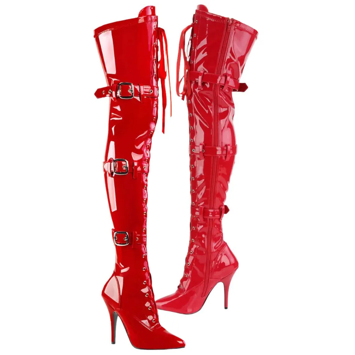 Pleaser SEDUCE-3028 Boots Red