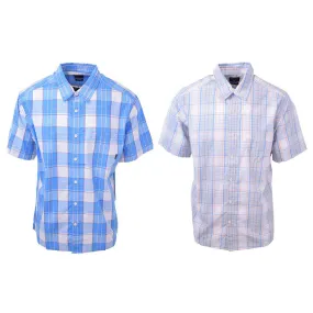 Quik Silver Men's Locked Down Plaid S/S Woven Shirt