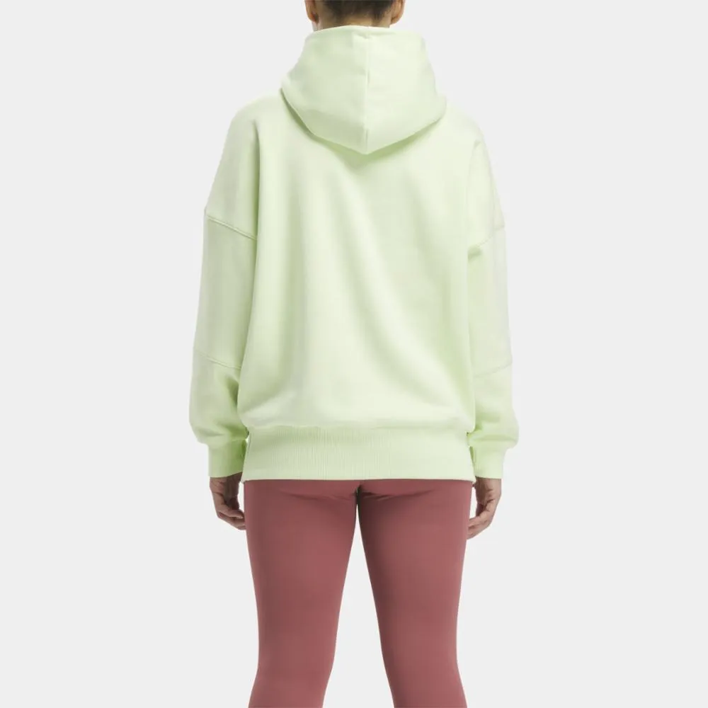 Reebok Apparel Women Lux Oversized Hoodie CITRUS GLOW