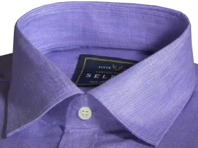 Selects Pure Linen Plain Shirt - Lavender (0532)