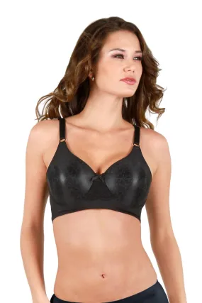 Shapeez Silkee Shortee Back Smoothing Bra, Black