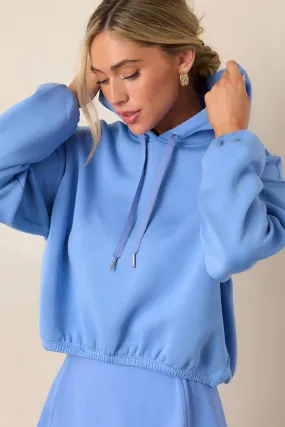 SPANX AirEssentials Cornflower Blue Cinched Hoodie